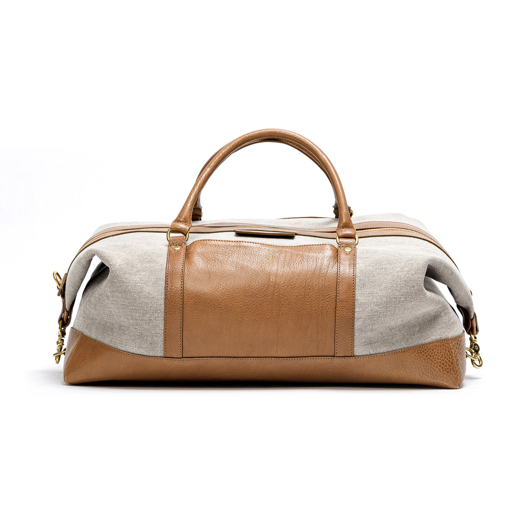 Duffle Weekender Bag, Linen Canvas