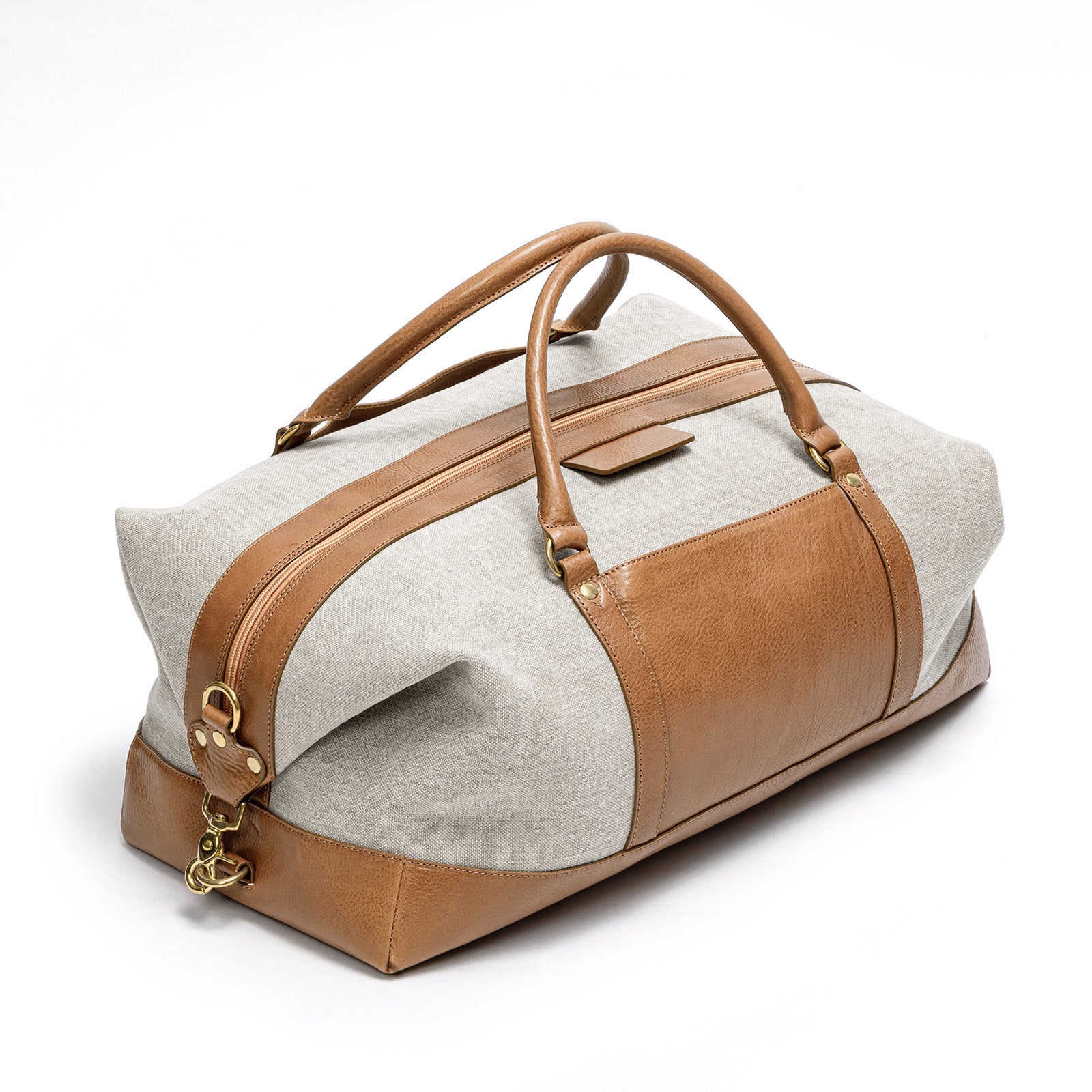Duffle Weekender Bag, Linen Canvas