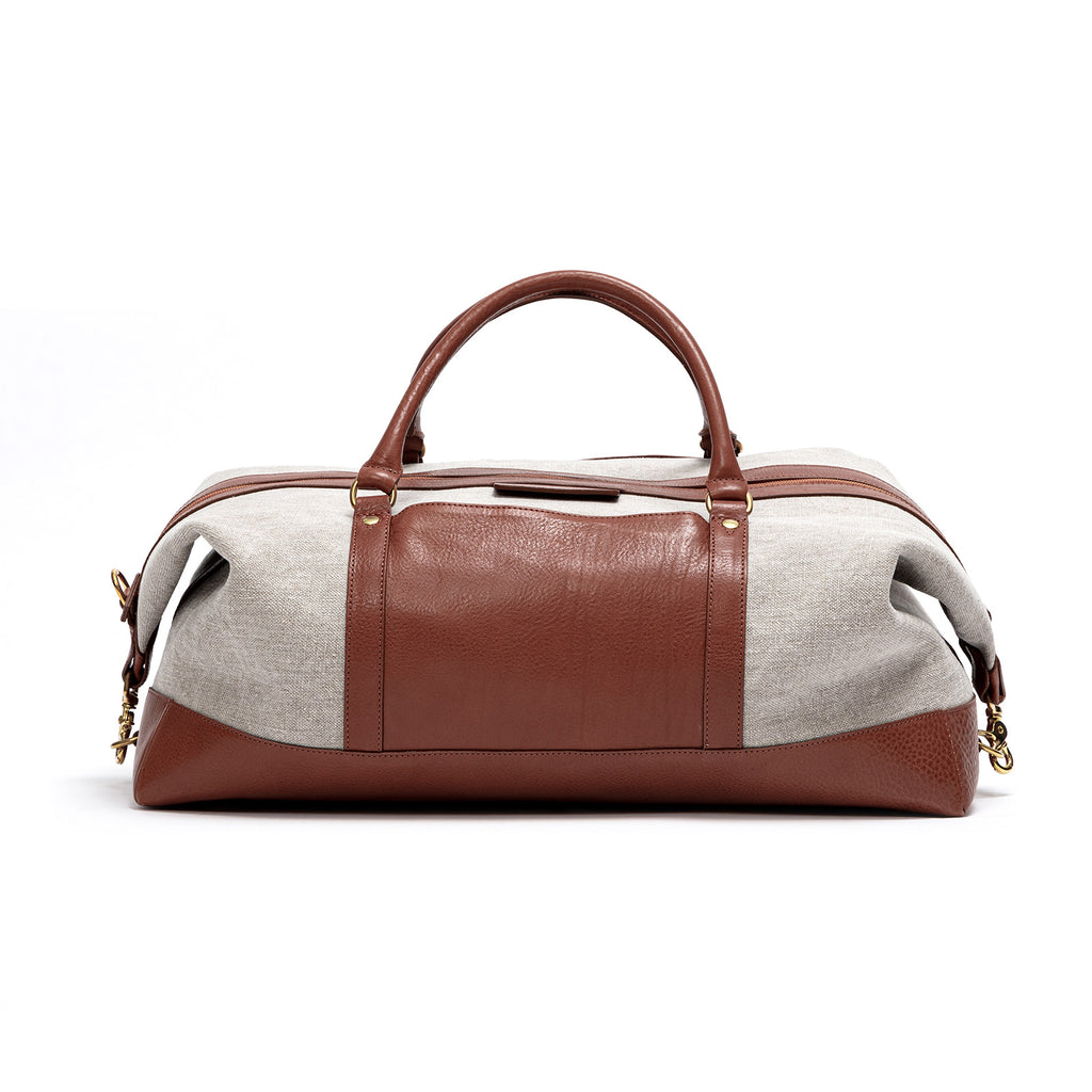 Duffle Weekender Bag, Linen Canvas