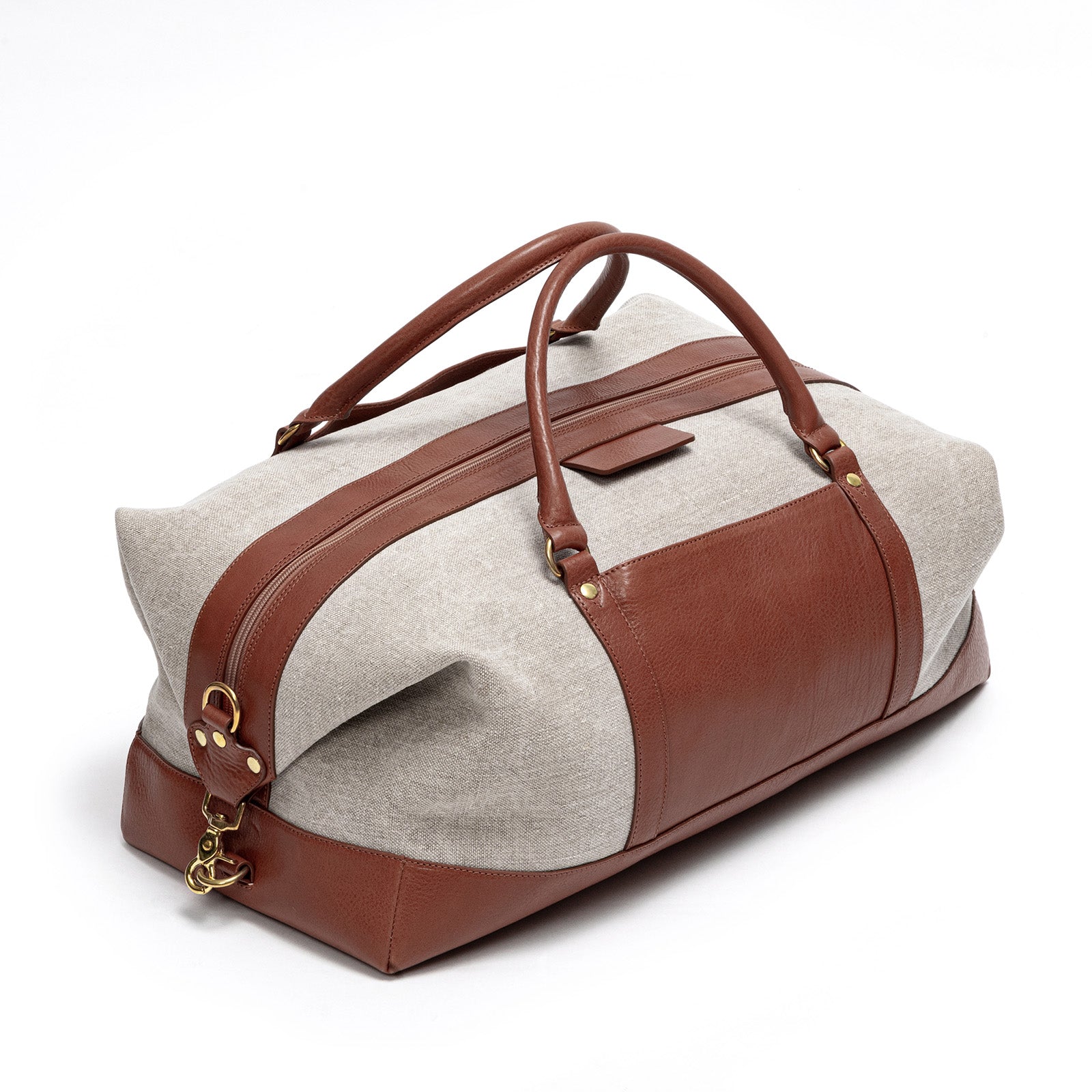 Duffle Weekender Bag, Linen Canvas