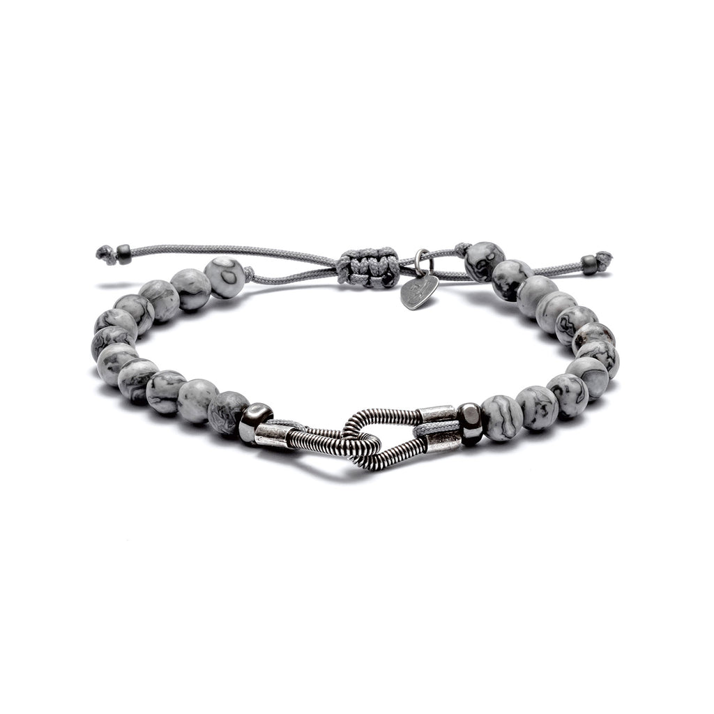 Men's Bracelet round natural stones