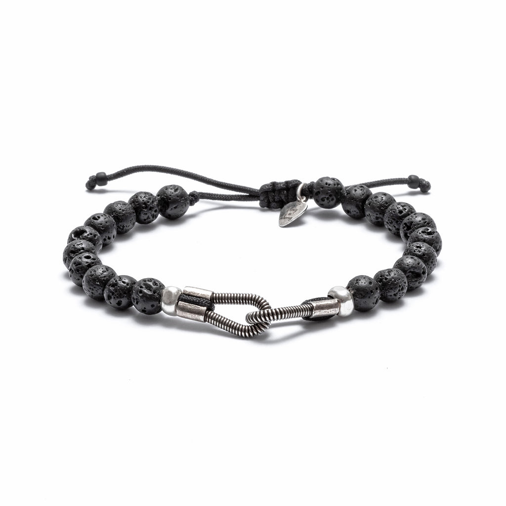 Men's Bracelet round natural stones