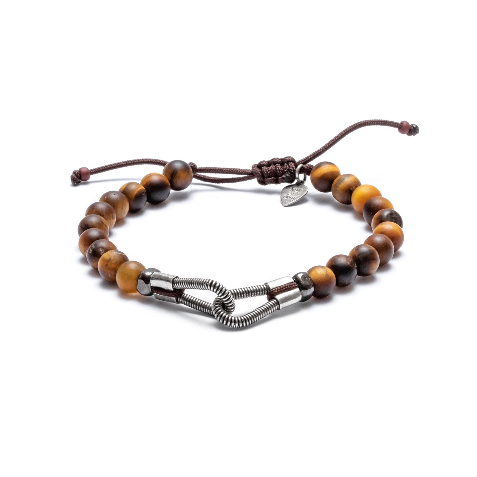 Men's Bracelet round natural stones