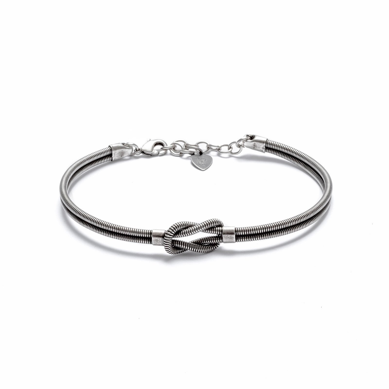 Men's Bracelet with a knot, bass string