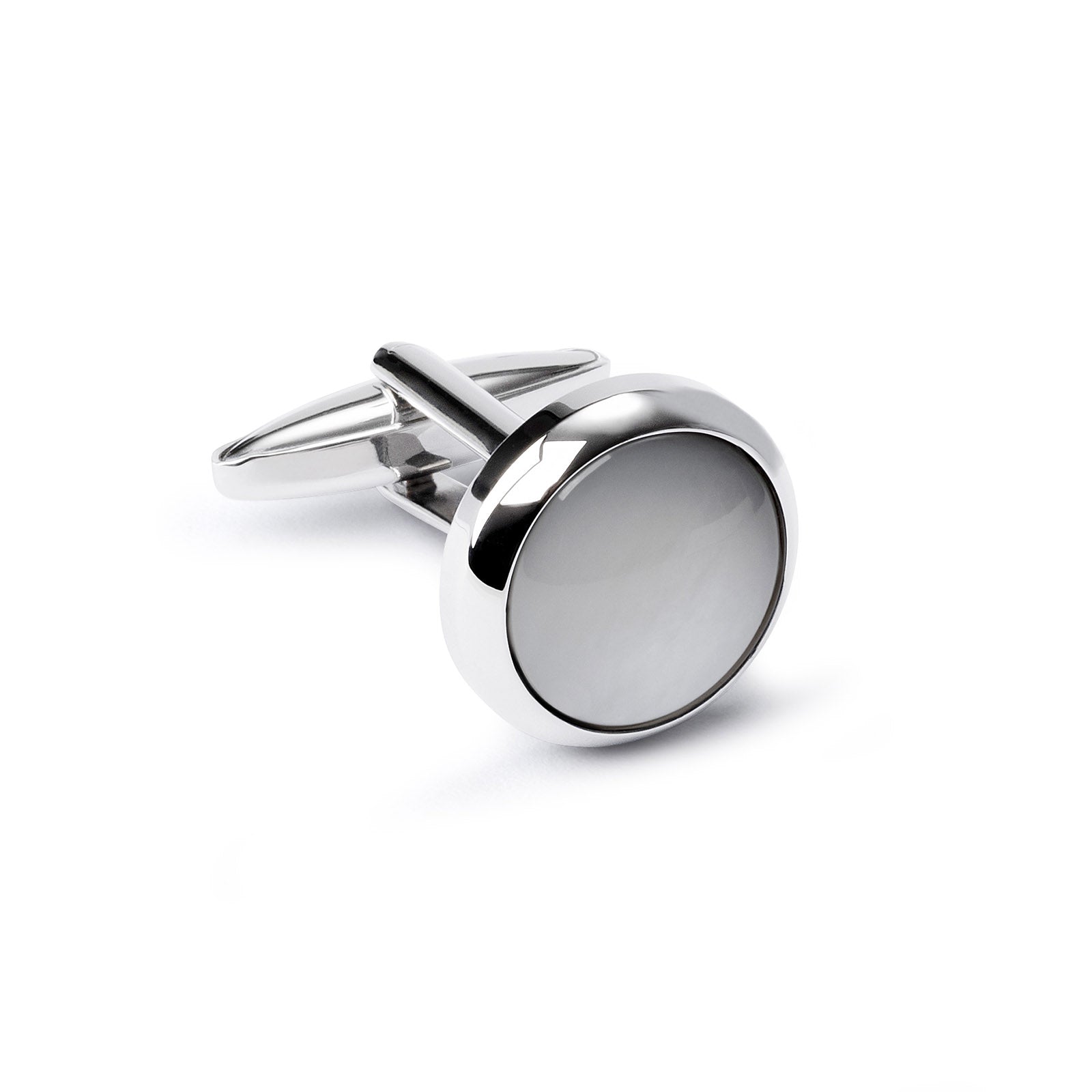 Cufflinks, Rounded Mother of Pearl