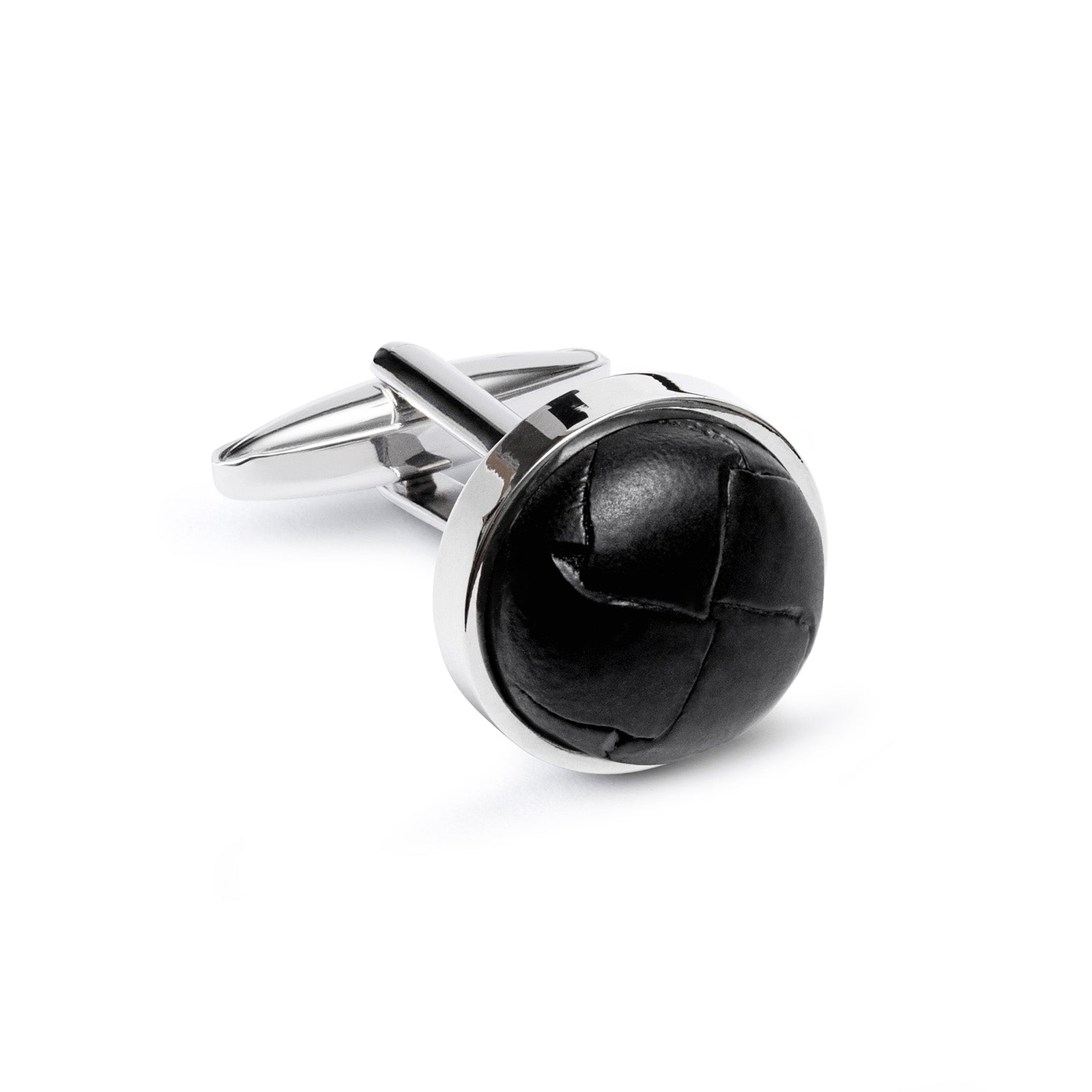 Cufflink, Vintage Leather Button