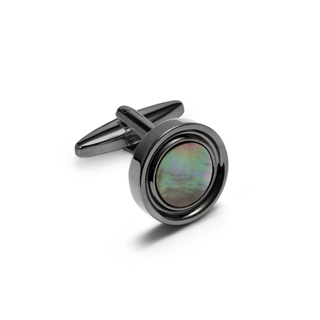 Cufflinks, Round, Semi Precious Stone
