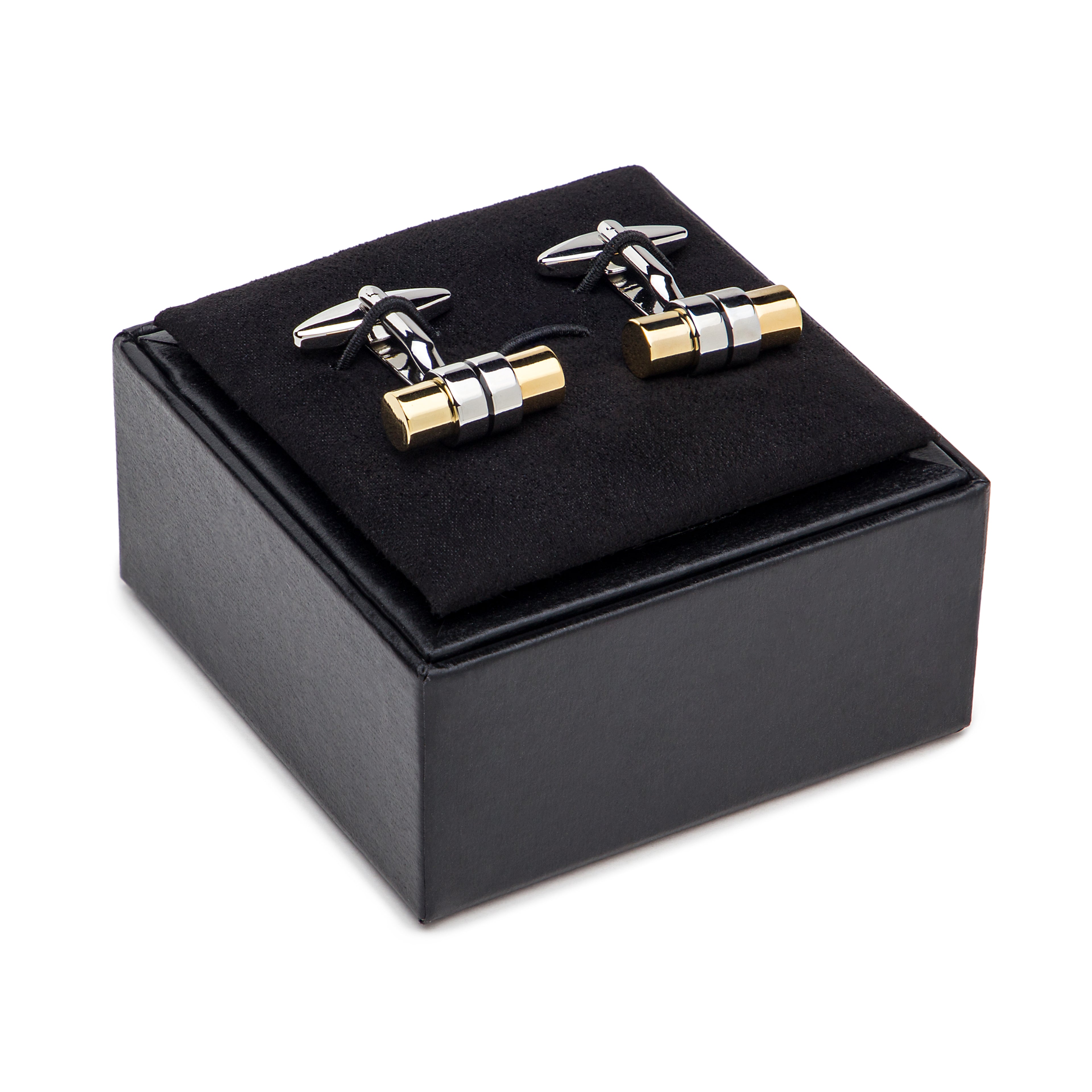 Cufflinks, Gold Tube