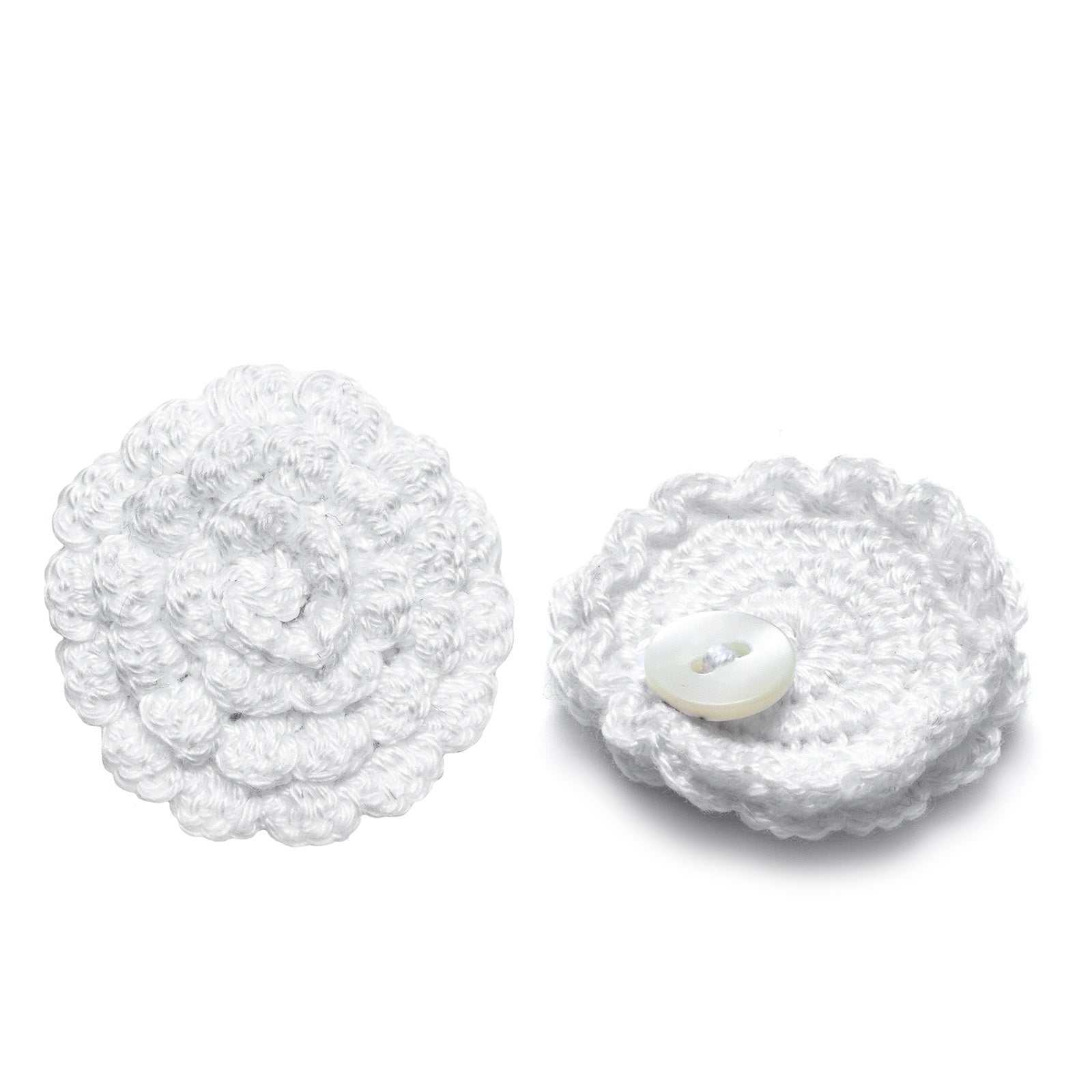 Lapel Pin, Crochet Flower Large