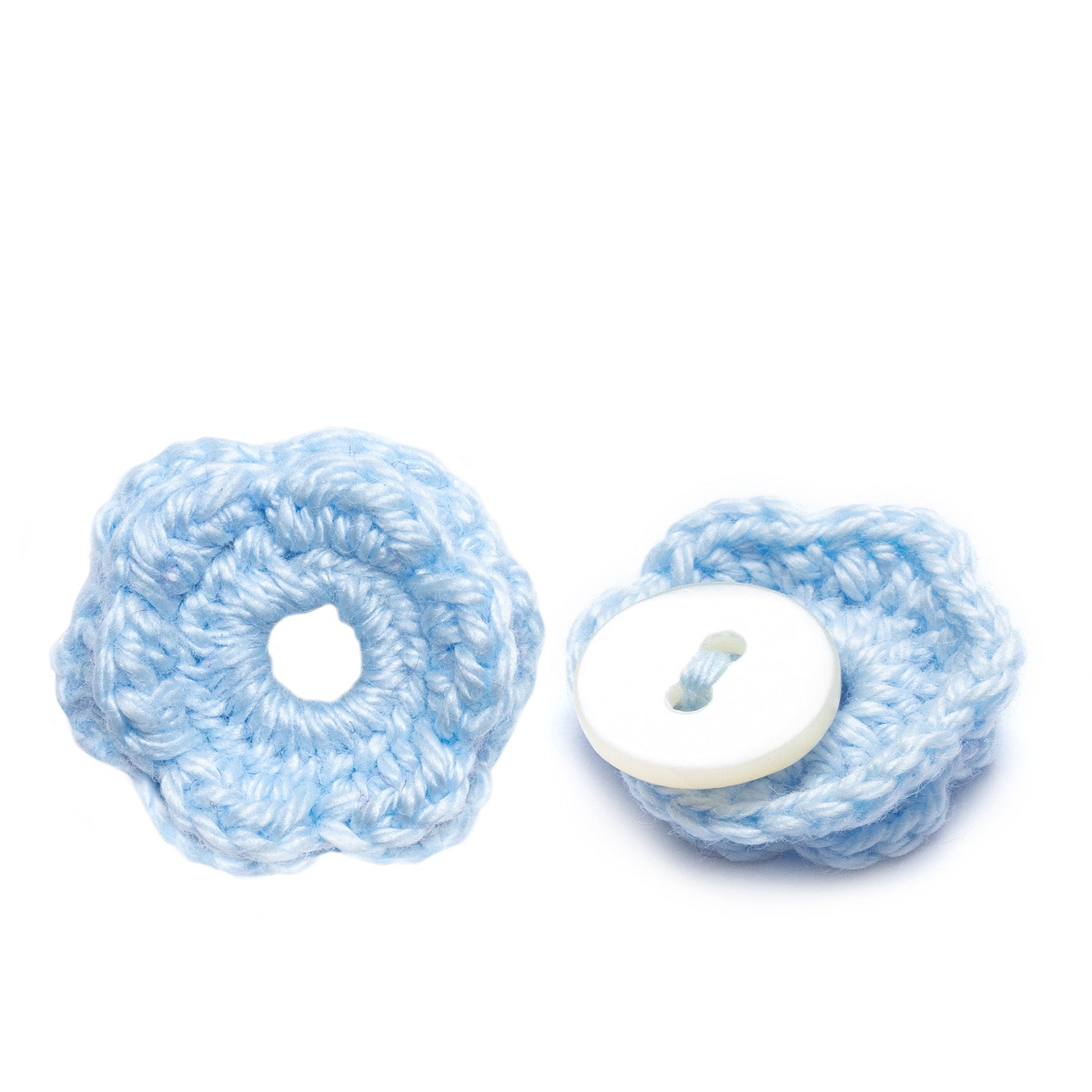 Lapel Pin, Crochet Flower Small
