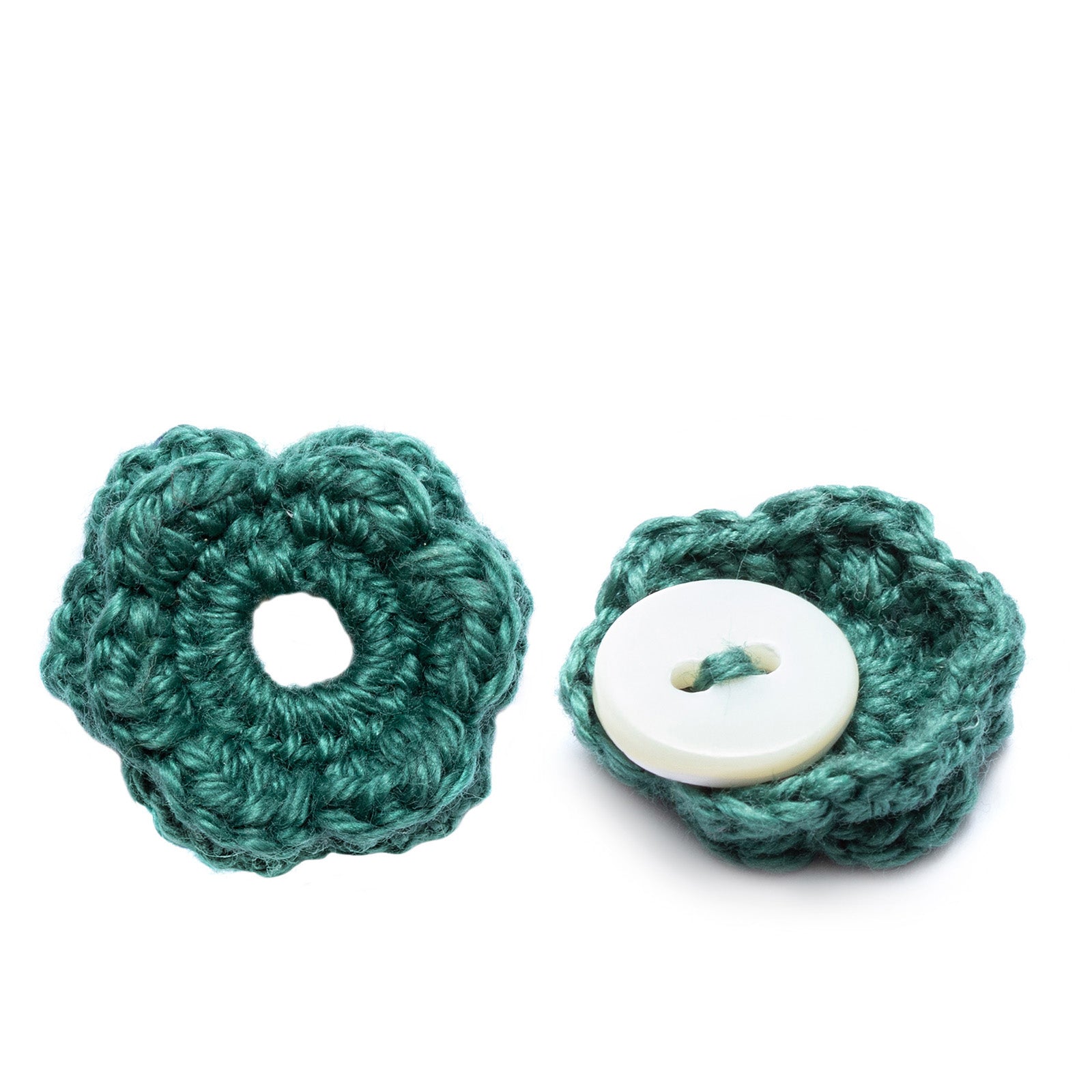 Lapel Pin, Crochet Flower Small