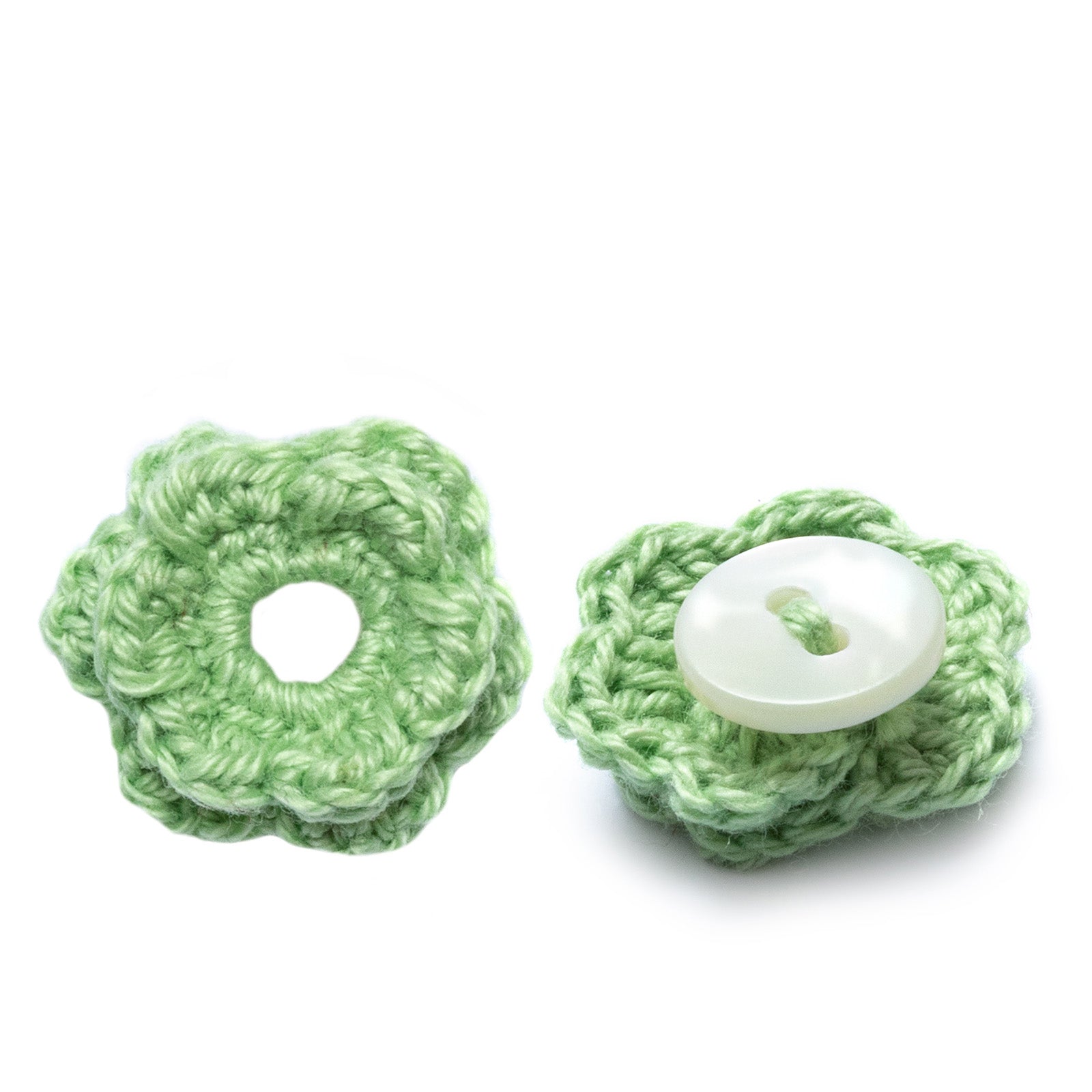 Lapel Pin, Crochet Flower Small