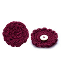 Lapel Pin, Crochet Flower Large