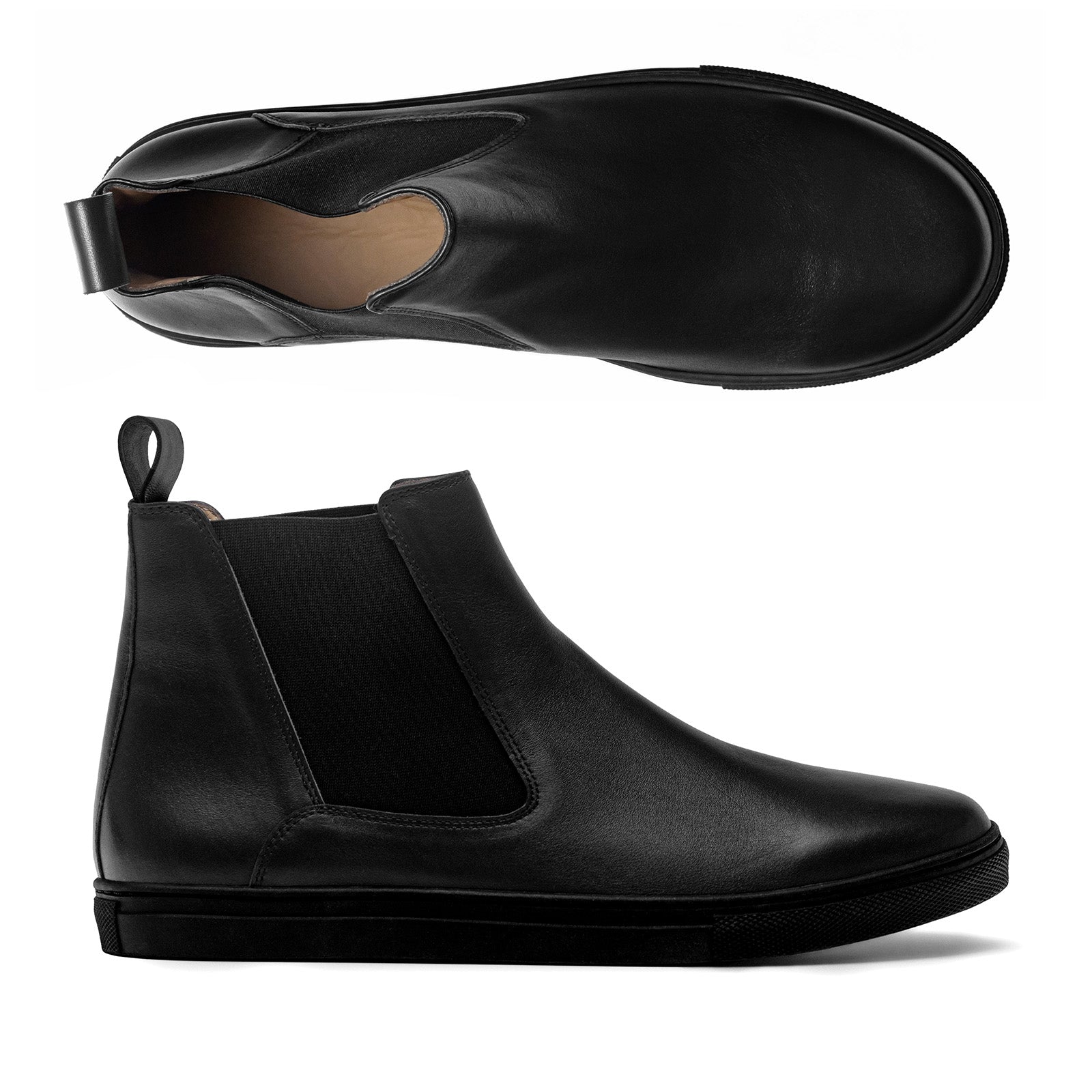 Chelsea Boots, Black Sole