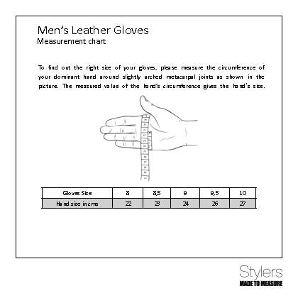 classic men's leather gloves