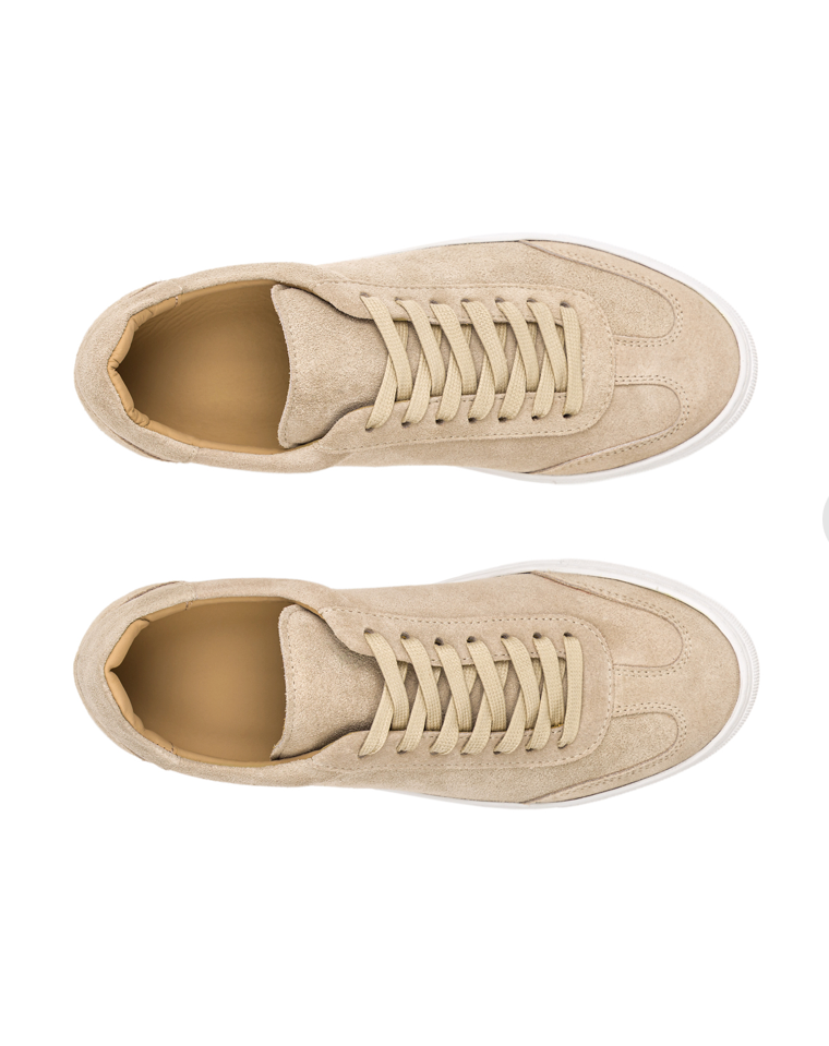 Panel Suede Sneakers (Sneakers with a front panel design in premium suede)