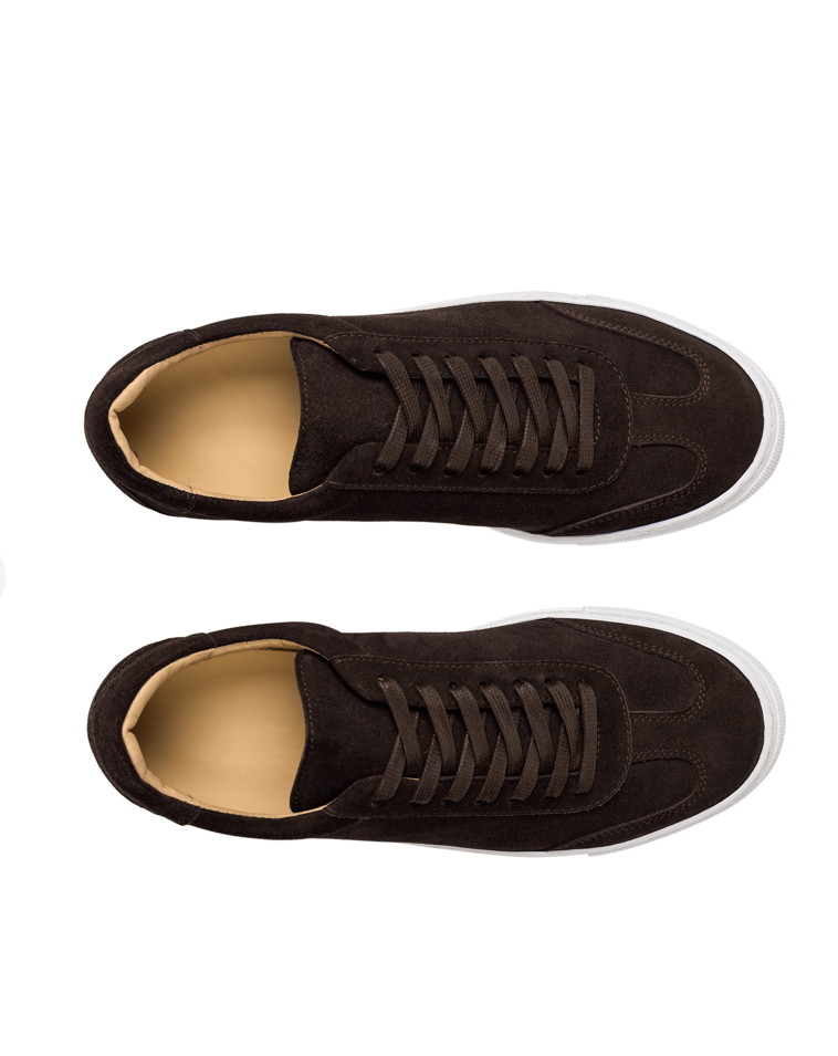 Panel Suede Sneakers (Sneakers with a front panel design in premium suede)