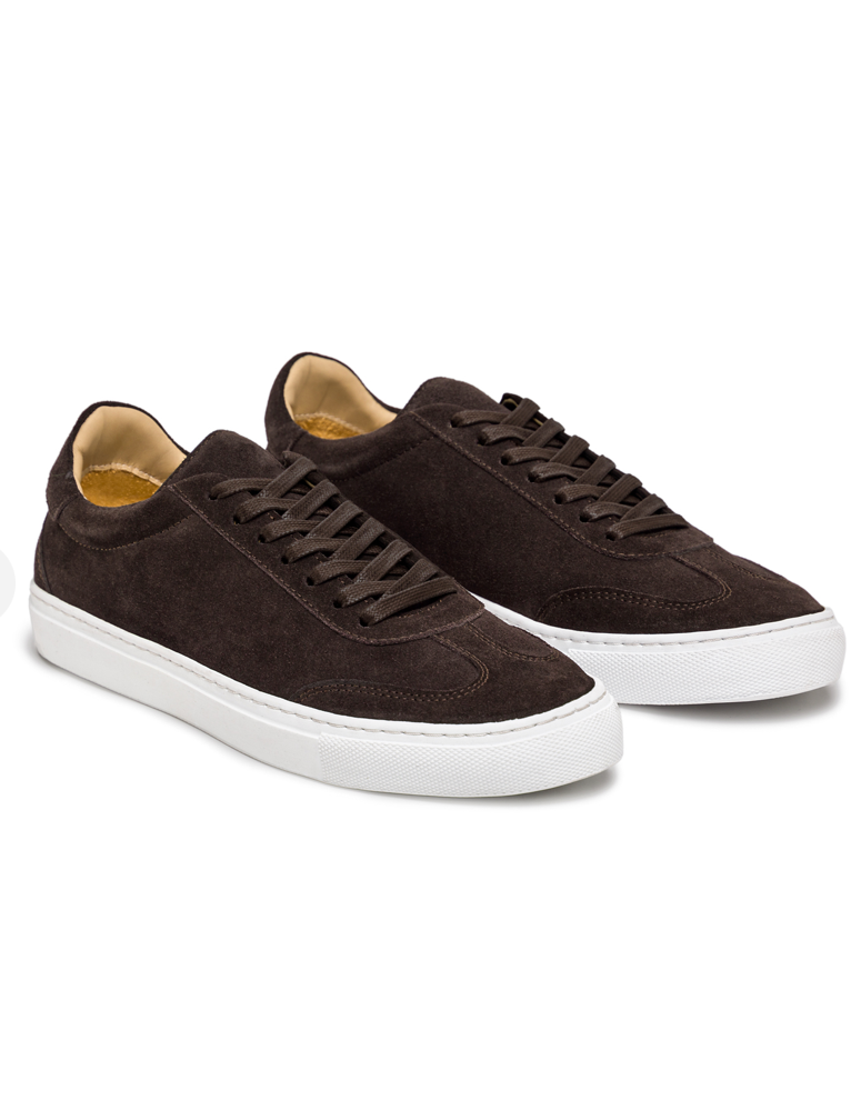 Panel Suede Sneakers (Sneakers with a front panel design in premium suede)
