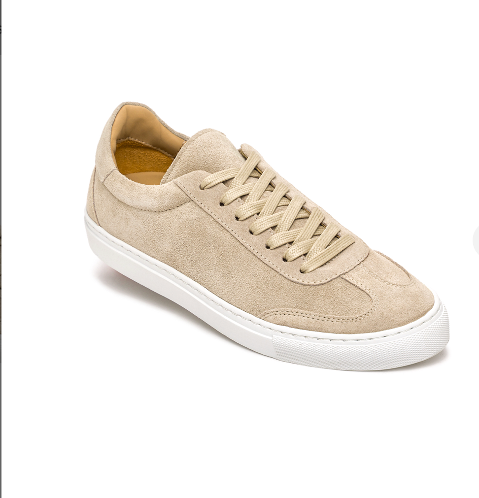 Panel Suede Sneakers (Sneakers with a front panel design in premium suede)
